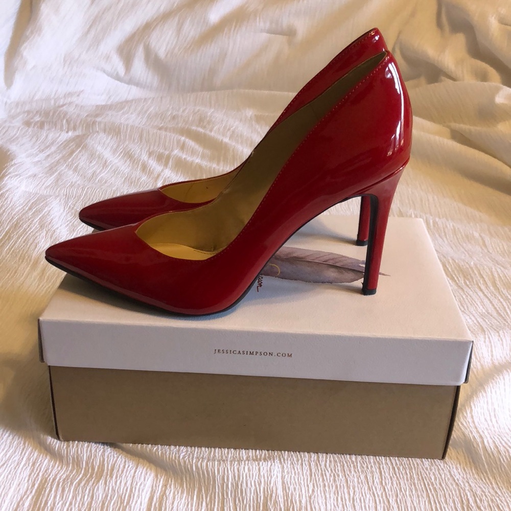 Jessica Simpson Wicked Red Heels